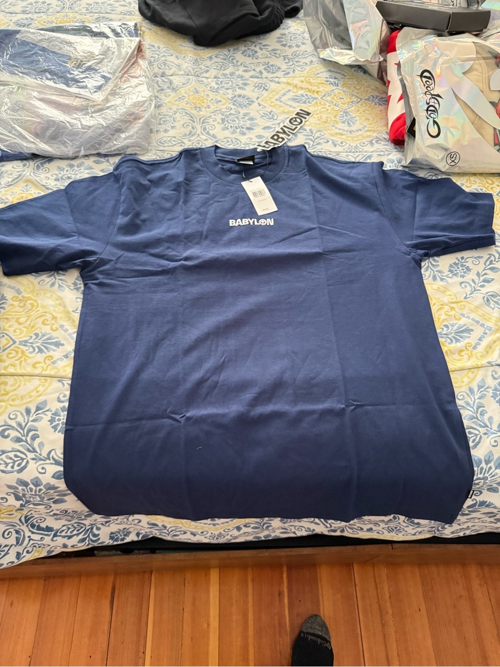 Babylon Mens Navy Crew Neck T-Shirt